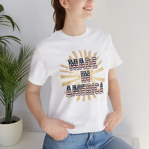 Made in America Tee - Soft Cotton 4th of July - Dipaliz - T-shirts