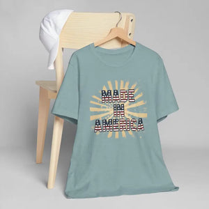Made in America Tee - Soft Cotton 4th of July - Dipaliz - T-shirts