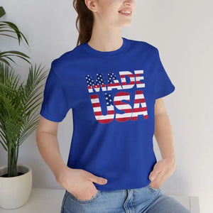 Made Usa Cozy Unisex Tee - 4th of July Sustainable Cotton - Dipaliz - T-shirts