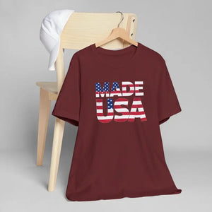 Made Usa Cozy Unisex Tee - 4th of July Sustainable Cotton - Dipaliz - T-shirts