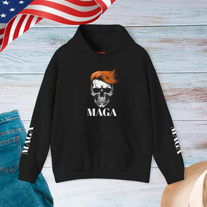 Conquer Chilly Days in the Maga Unisex Heavy Blend Hoodie - Black / s