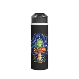 Magical Frog on Mushroom Stainless Steel Water Bottle - Bottles