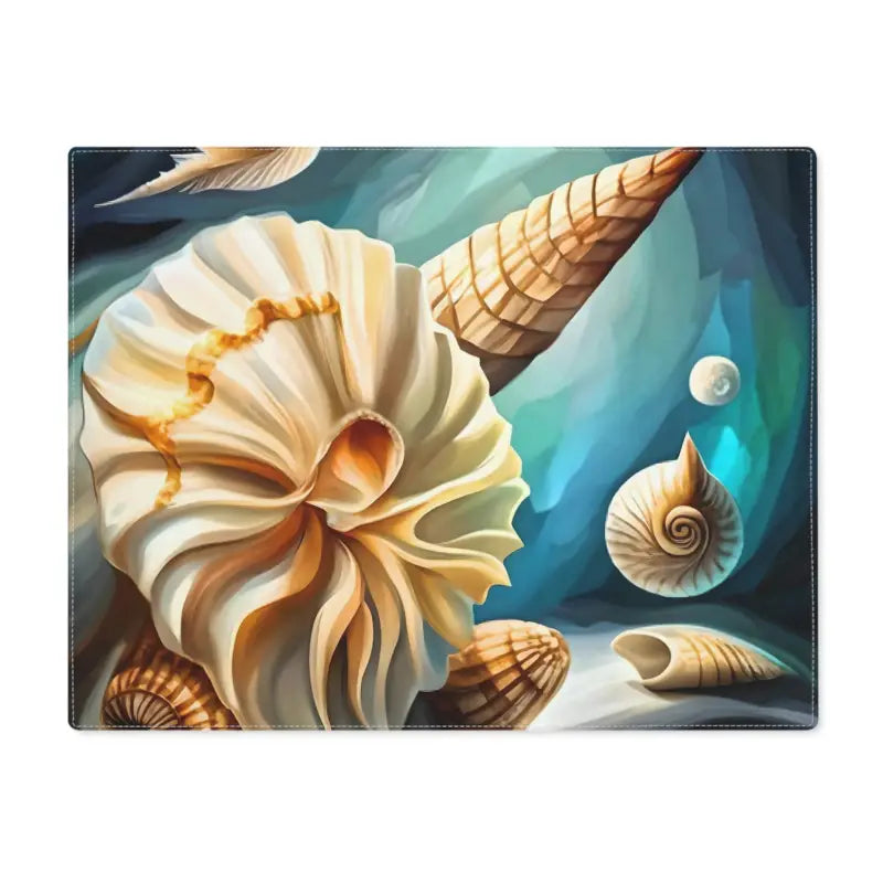 Dive Into Ocean Vibes with Coastal Sea Shell Placemats - 18’’ × 14’’ Home Decor