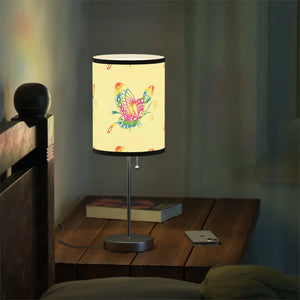 Colorful Butterflies Lamp on Stand Steel Magic Light - Dipaliz - Black / Silver / one Size - Lamps