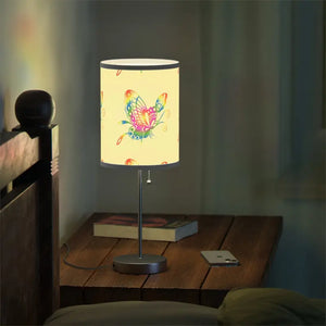 Colorful Butterflies Lamp on Stand Steel Magic Light - Dipaliz - Grey / Silver / one Size - Lamps