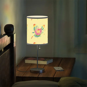 Colorful Butterflies Lamp on Stand Steel Magic Light - Dipaliz - White / Silver / one Size - Lamps