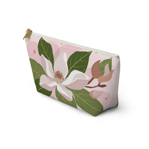 Magnolia Accessory Pouch – Travel Cosmetic Bag - Dipaliz - Makeup Bags