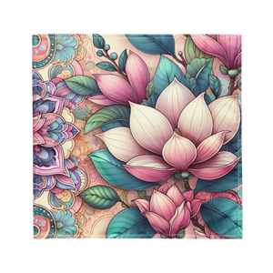 Vibrant Floral Bandana - Wicking Polyester - Dipaliz - Bandanas & Headties