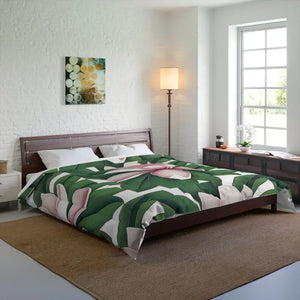 Large Magnolia Flowers Comforter - Vibrant Floral Bedding - Dipaliz - 104’’ × 88’’ - Quilts & Comforters