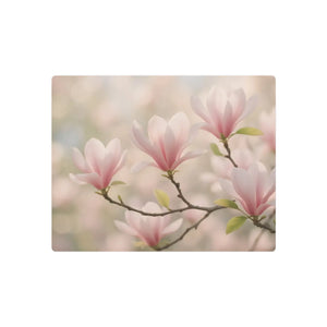 Pink Magnolia Metal Art Sign – Matte Aluminum - Dipaliz - Posters Prints & Visual Artwork