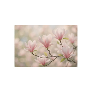 Pink Magnolia Metal Art Sign – Matte Aluminum - Dipaliz - Posters Prints & Visual Artwork