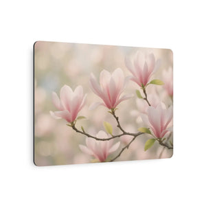 Pink Magnolia Metal Art Sign – Matte Aluminum - Dipaliz - Posters Prints & Visual Artwork