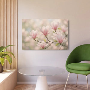 Pink Magnolia Metal Art Sign – Matte Aluminum - Dipaliz - Posters Prints & Visual Artwork