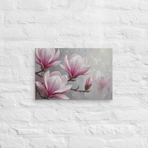 Magnolia Flowers Painting Canvas Art Print Fade Resistant - Dipaliz - 12″×18″ - Prints