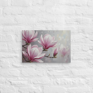 Magnolia Flowers Painting – Canvas Art Print - Dipaliz - Prints
