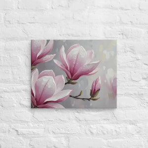 Magnolia Flowers Painting Canvas Art Print Fade Resistant - Dipaliz - 16″×20″ - Prints