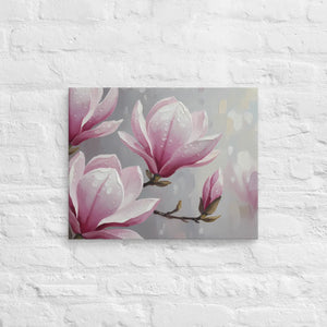 Magnolia Flowers Painting – Canvas Art Print - Dipaliz - Prints