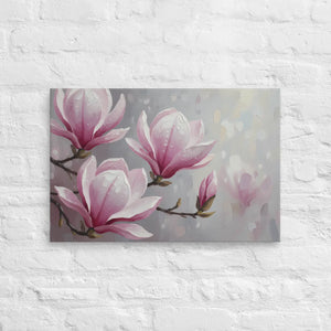Magnolia Flowers Painting – Canvas Art Print - Dipaliz - Prints