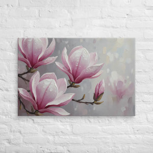 Magnolia Flowers Painting – Canvas Art Print - Dipaliz - Prints