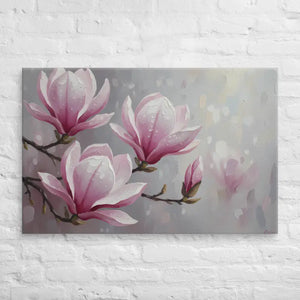 Magnolia Flowers Painting Canvas Art Print Fade Resistant - Dipaliz - 26″×40″ - Prints
