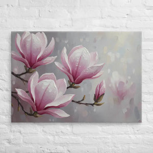 Magnolia Flowers Painting Canvas Art Print Fade Resistant - Dipaliz - 28″×40″ - Prints