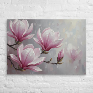 Magnolia Flowers Painting – Canvas Art Print - Dipaliz - Prints