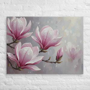 Magnolia Flowers Painting – Canvas Art Print - Dipaliz - Prints