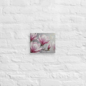 Magnolia Flowers Painting Canvas Art Print Fade Resistant - Dipaliz - 8″×10″ - Prints