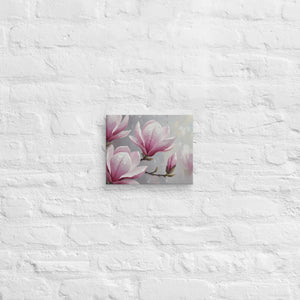 Magnolia Flowers Painting – Canvas Art Print - Dipaliz - Prints