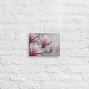 Magnolia Flowers Painting Canvas Art Print Fade Resistant - Dipaliz - 9″×12″ - Prints