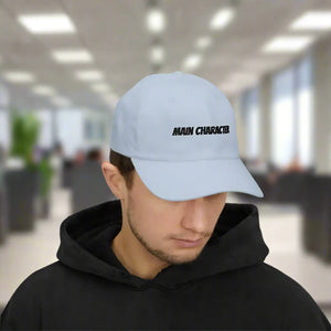 White Main Character Dad Cap - Effortless Everyday Style - Dipaliz - Hats