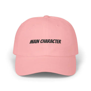 Hats - Main Character Dad Cap - Effortless White Cotton Style - Dipaliz Pink / one Size