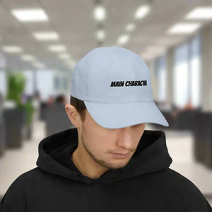 Main Character Dad Cap - Effortless White Cotton Style - Dipaliz - Hats