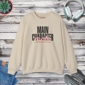 Main Character Mom Sweatshirt | Streetwear Mom Minimalist Life - Sand / s