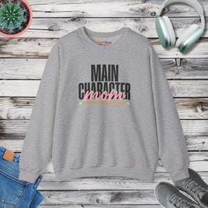 Main Character Mom Sweatshirt | Streetwear Mom Minimalist Life - Sport Grey / s