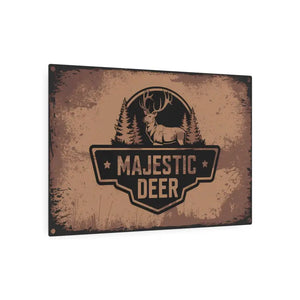 Stunning Vintage Deer Metal Art Sign Rustic Wall Decor - Dipaliz - Novelty Signs
