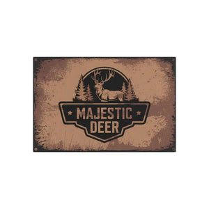 Stunning Vintage Deer Metal Art Sign Rustic Wall Decor - Dipaliz - 36″ x 24″ (horizontal) / 0.12’’ - Novelty Signs