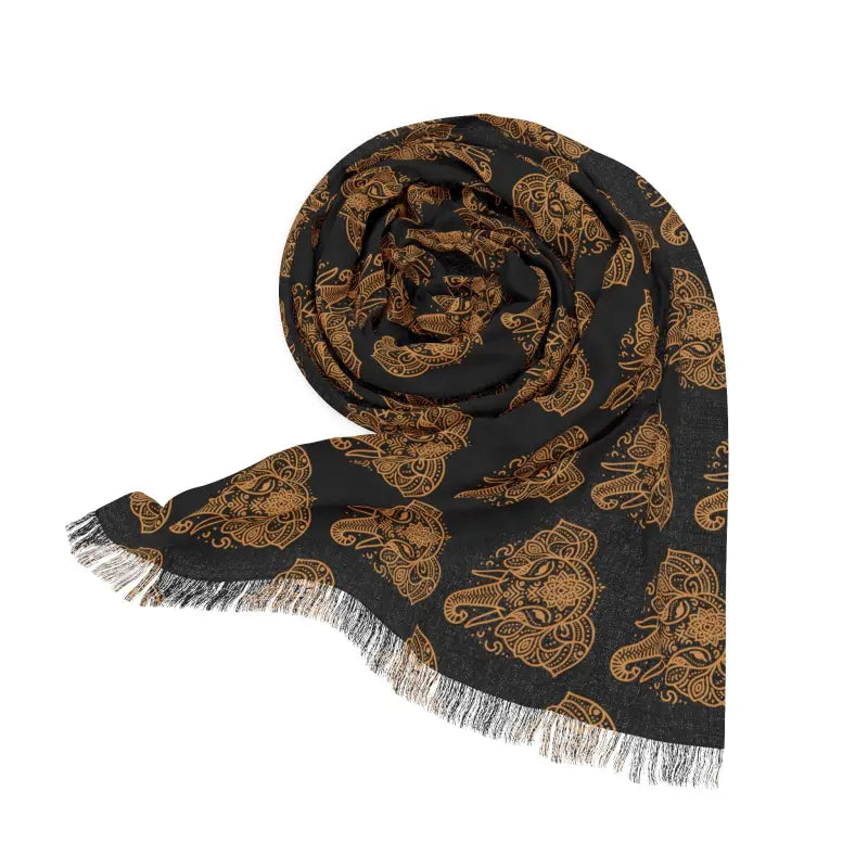 Rock your Look with the Stylish Elephant Mandala Scarf - 27’’ × 73’’