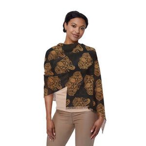 Elephant Mandala Scarf - Vibrant Bohemian Style - Dipaliz - 27’’ × 73’’ - Scarves & Shawls