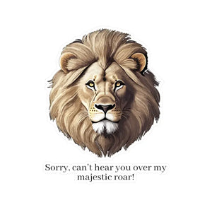 Majestic Lion Roar Kiss Cut Vinyl Decals - Wild Style - Dipaliz - 6’’ x 8’’ / Kiss-cut / Satin - Electronics Stickers &