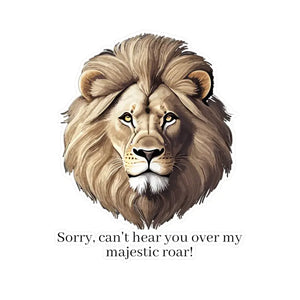 Majestic Lion Roar Kiss Cut Vinyl Decals - Wild Style - Dipaliz - 8’’ x 10’’ / Kiss-cut / Satin - Electronics Stickers &