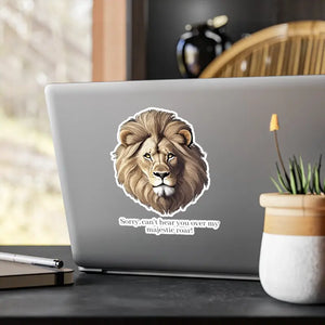 Majestic Lion Roar Kiss Cut Vinyl Decals - Wild Style - Dipaliz - Electronics Stickers &