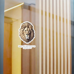 Majestic Lion Roar Kiss Cut Vinyl Decals - Wild Style - Dipaliz - Electronics Stickers &