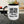 Bold Accent Coffee Mug White Ceramic C-shaped Handle Dipaliz - Mugs