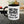 Bold Accent Coffee Mug White Ceramic C-shaped Handle Dipaliz - Mugs