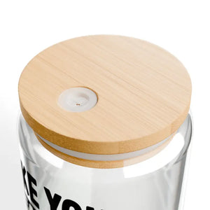 16oz Sipper Glass Clear Tempered Heart Quote Bpa Free - Dipaliz - Tumblers