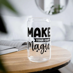 Clear Tempered Glass Sipper with Bamboo Lid and Tritan Straw - Dipaliz - Tumblers