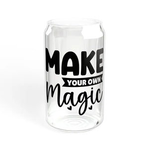 Clear Tempered Glass Sipper with Bamboo Lid and Tritan Straw - Dipaliz - Without Lid or Straw / 16oz - Tumblers