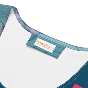 Blue Pattern Sew Dress - Bold Sublimation Cut Statement - Dipaliz - Dresses