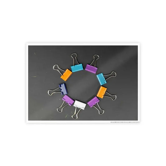 Transform your Space with High Gloss Paper Clips Poster - 16.5’’ x 11.7’’ (horizontal) / Glossy